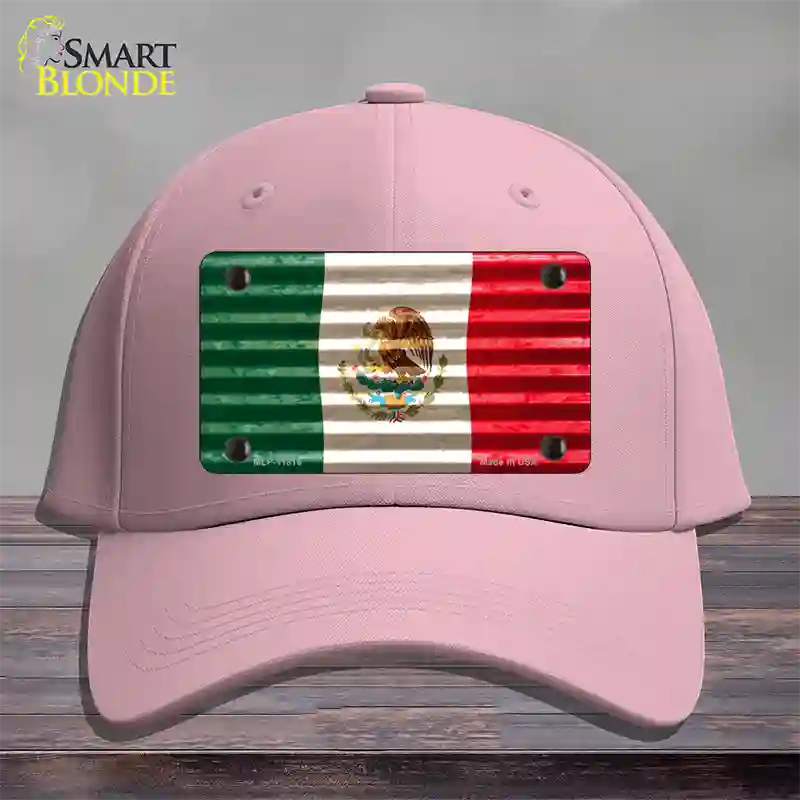 Mexico Flag Novelty License Plate Hat Cotton / Pink