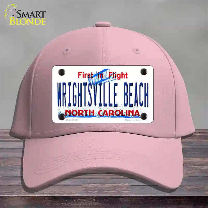 Wrightsville Beach North Carolina Novelty License Plate Hat Cotton / Pink