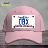 OBX North Carolina Novelty License Plate Hat Cotton / Pink