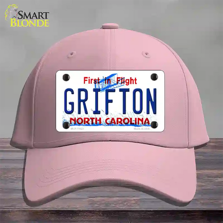 Grifton North Carolina Novelty License Plate Hat Cotton / Pink