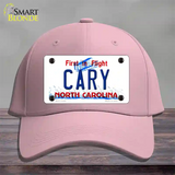 Cary North Carolina Novelty License Plate Hat Cotton / Pink