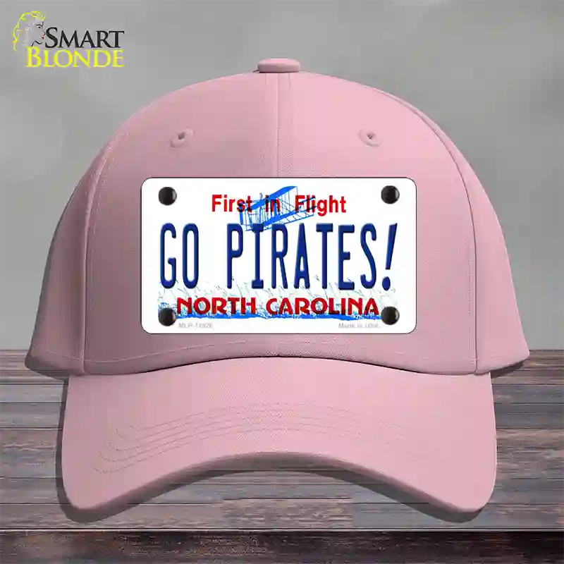 Go Pirates North Carolina Novelty License Plate Hat Cotton / Pink