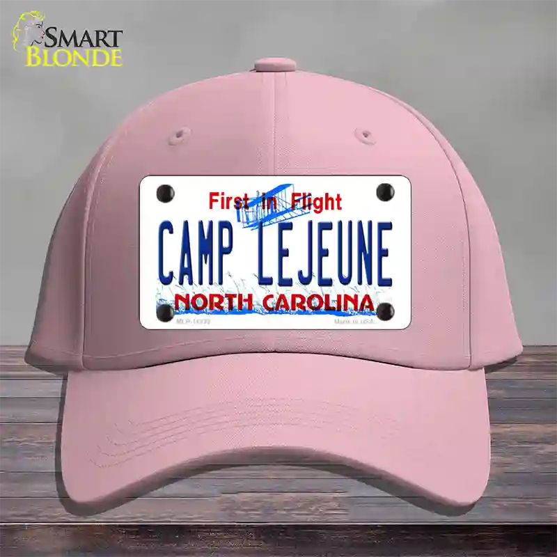 Camp Lejeune North Carolina Novelty License Plate Hat Cotton / Pink