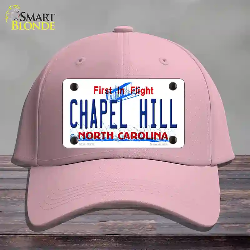 Chapel Hill North Carolina Novelty License Plate Hat Cotton / Pink