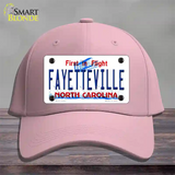 Fayetteville North Carolina Novelty License Plate Hat Cotton / Pink