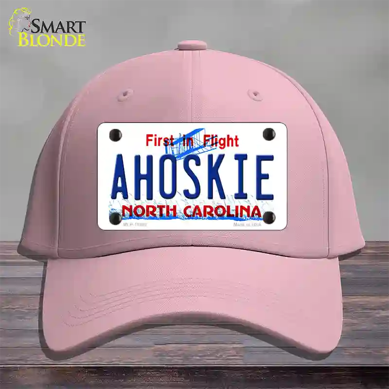 Ahoskie North Carolina Novelty License Plate Hat Cotton / Pink