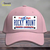 Rocky Mount North Carolina Novelty License Plate Hat Cotton / Pink