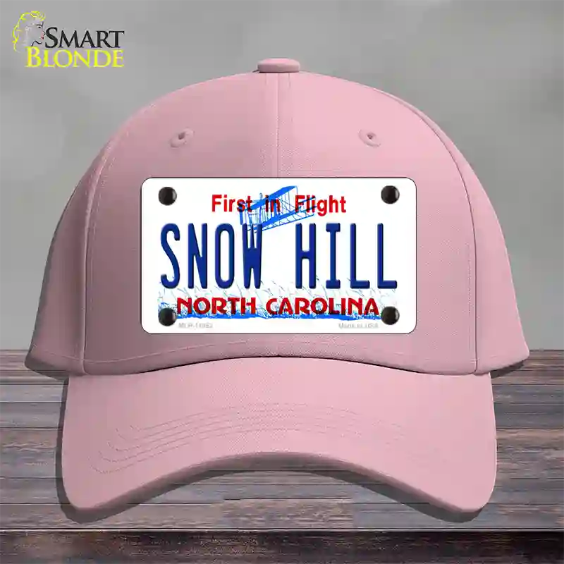 Snow Hill North Carolina Novelty License Plate Hat Cotton / Pink