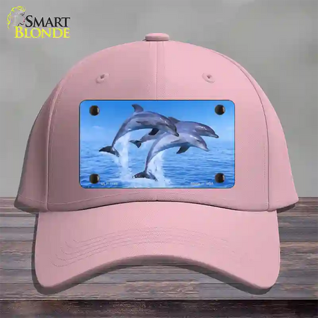 Dolphins Novelty License Plate Hat Cotton / Pink