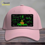 Fineapple Novelty License Plate Hat Cotton / Pink