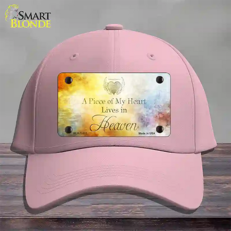 Lives In Heaven Novelty License Plate Hat Cotton / Pink