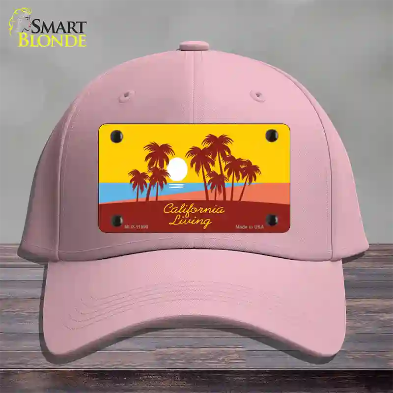 California Living Novelty License Plate Hat Cotton / Pink