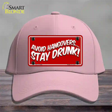 Avoid Hangovers Novelty License Plate Hat Cotton / Pink