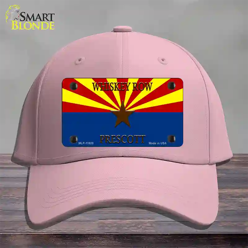 Whiskey Row Prescott Arizona Novelty License Plate Hat Cotton / Pink