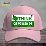 Think Green Novelty License Plate Hat Cotton / Pink