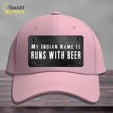 My Indian Name Novelty License Plate Hat Cotton / Pink