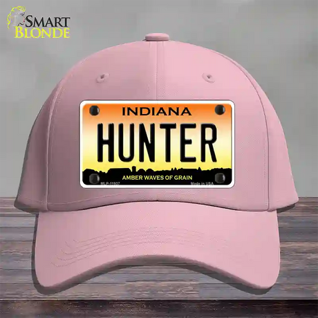 Hunter Indiana Novelty License Plate Hat Cotton / Pink