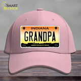 Indiana Grandpa Novelty License Plate Hat Cotton / Pink