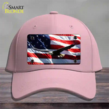 Soaring Eagle Flag Novelty License Plate Hat Cotton / Pink