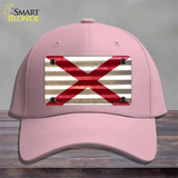 Alabama Corrugated Flag Novelty License Plate Hat Cotton / Pink