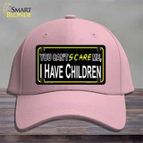 Cant Scare Me Novelty License Plate Hat Cotton / Pink