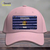 Wisconsin Corrugated Flag Novelty License Plate Hat Cotton / Pink