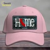 California Home State Outline Novelty License Plate Hat Cotton / Pink