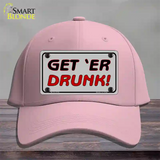 Get ER Drunk Novelty License Plate Hat Cotton / Pink