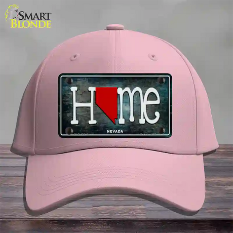 Nevada Home State Outline Novelty License Plate Hat Cotton / Pink