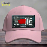 Washington Home State Outline Novelty License Plate Hat Cotton / Pink