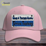 Make A Mesh Happy Novelty License Plate Hat Cotton / Pink