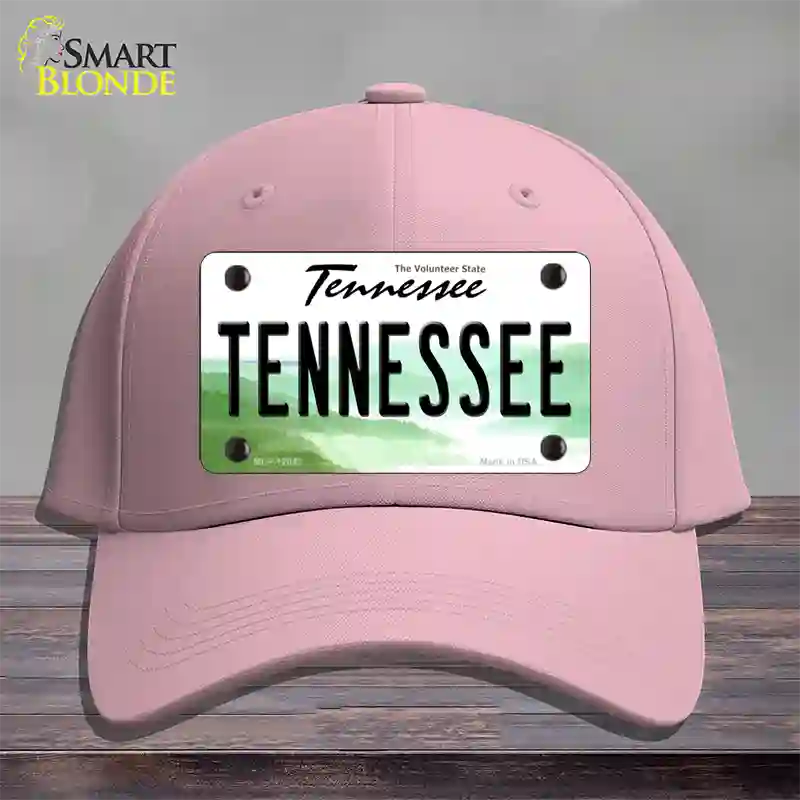 Tennessee Volunteer State Novelty License Plate Hat Cotton / Pink