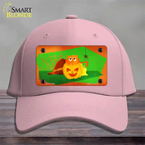 Pumpkin Kitty Novelty License Plate Hat Cotton / Pink