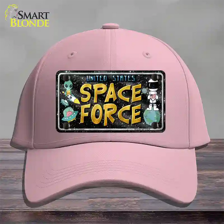 Space Force Novelty License Plate Hat Cotton / Pink