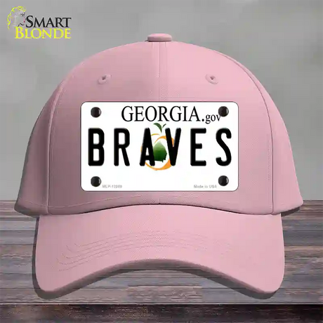 Georgia Braves Novelty License Plate Hat Cotton / Pink