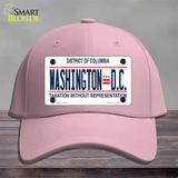 District Of Columbia Novelty License Plate Hat Cotton / Pink