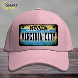 Nevada Virginia City Novelty License Plate Hat Cotton / Pink