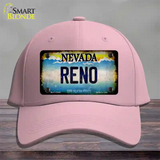 Nevada Reno Novelty License Plate Hat Cotton / Pink