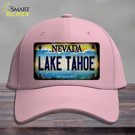 Nevada Lake Tahoe Novelty License Plate Hat Cotton / Pink