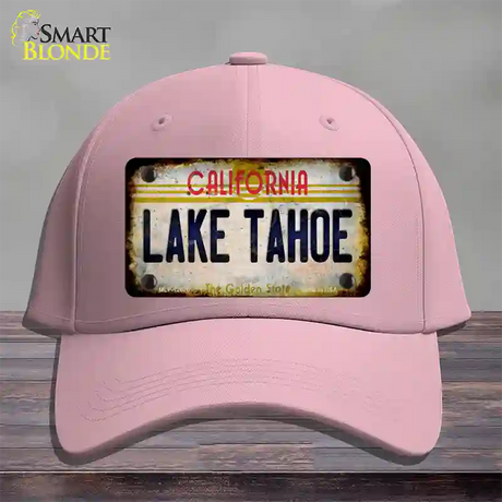 California Lake Tahoe Novelty License Plate Hat Cotton / Pink