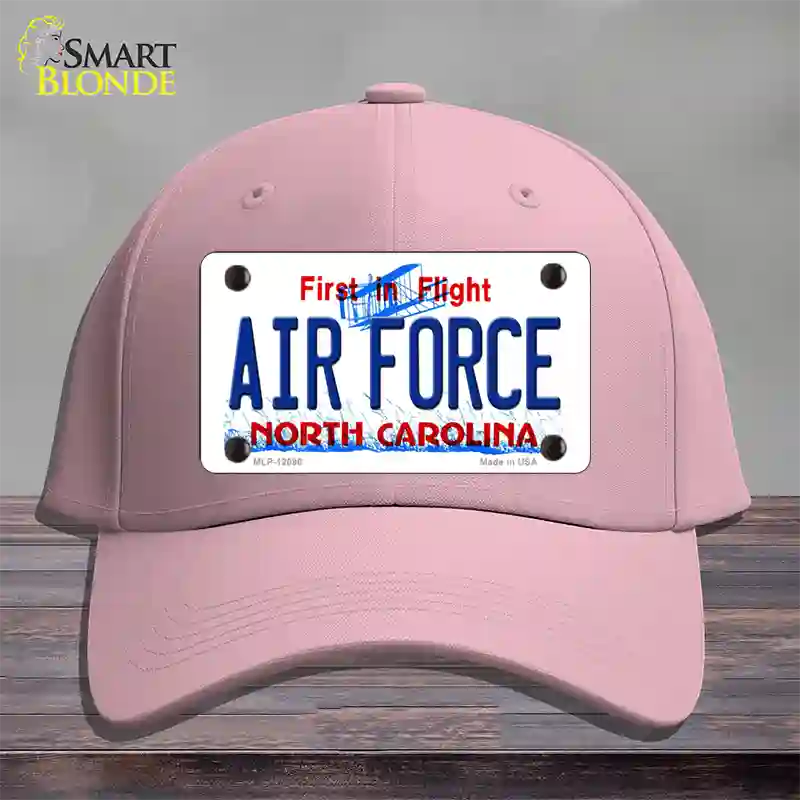 Air Force North Carolina State Novelty License Plate Hat Cotton / Pink