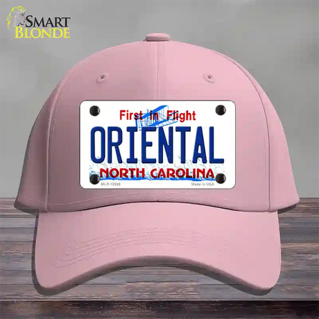 Oriental North Carolina State Novelty License Plate Hat Cotton / Pink