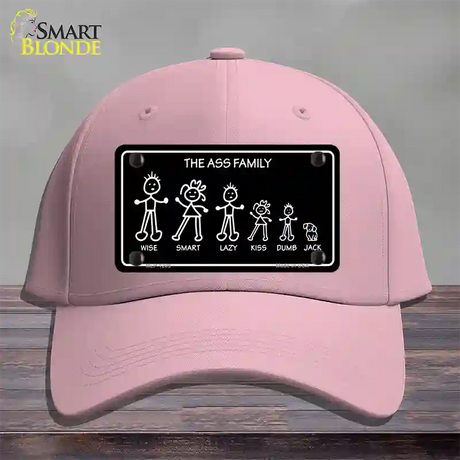 The Ass Family Novelty License Plate Hat Cotton / Pink