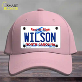 Wilson North Carolina State Novelty License Plate Hat Cotton / Pink