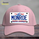 Monroe North Carolina State Novelty License Plate Hat Cotton / Pink