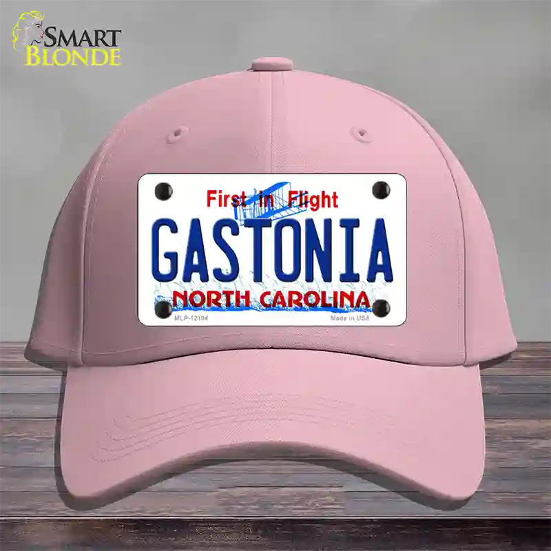 Gastonia North Carolina State Novelty License Plate Hat Cotton / Pink