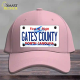 Gates County North Carolina State Novelty License Plate Hat Cotton / Pink