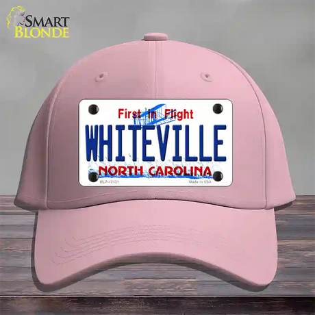 Whiteville North Carolina State Novelty License Plate Hat Cotton / Pink