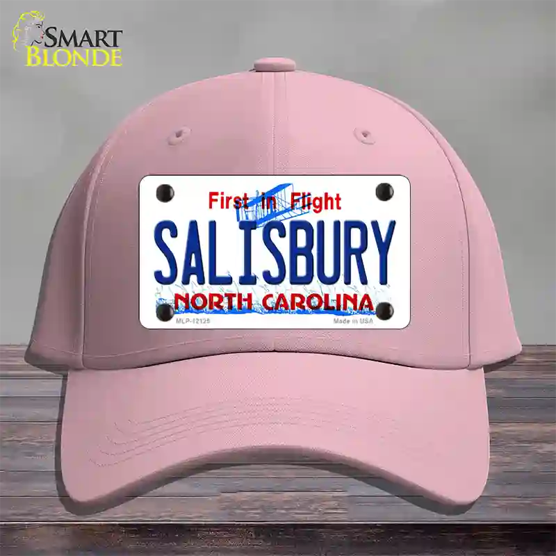 Salisbury North Carolina State Novelty License Plate Hat Cotton / Pink