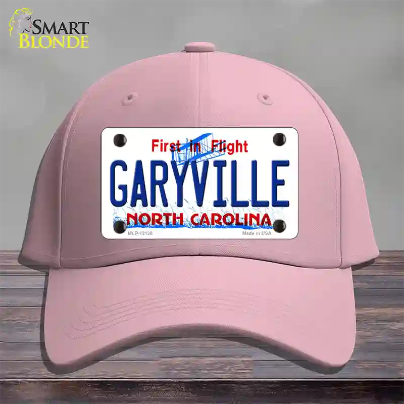 Garyville North Carolina State Novelty License Plate Hat Cotton / Pink